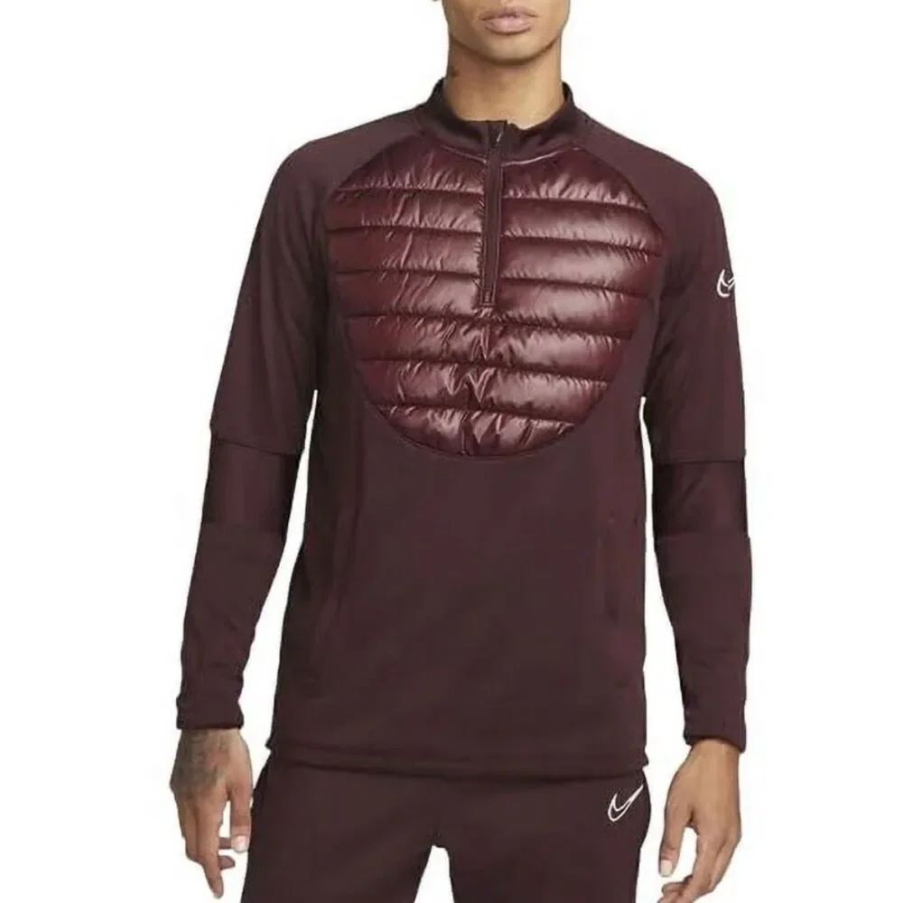 Nike Therma-FIT Men’s Hybrid Pullover Quarter Zip Burgundy NWT